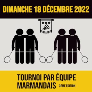 Résultats Tournoi par équipes Marmande Décembre 2022